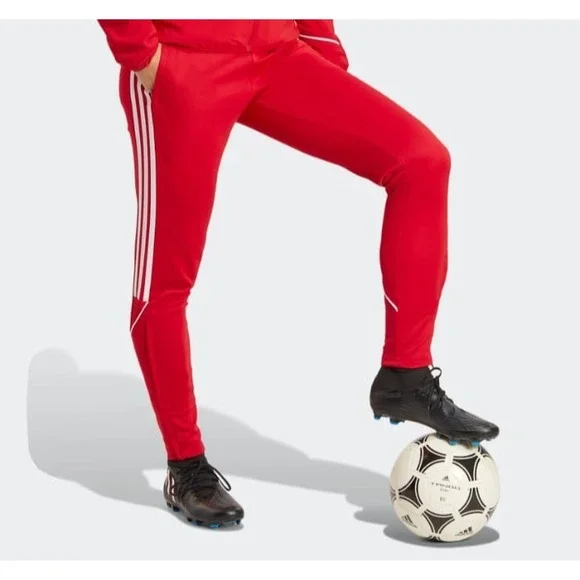 Adidas Tiro 24 Men's Soccer Track Jogger Pants IV7264 Red White NEW Size 2XL - Picture 3 of 9